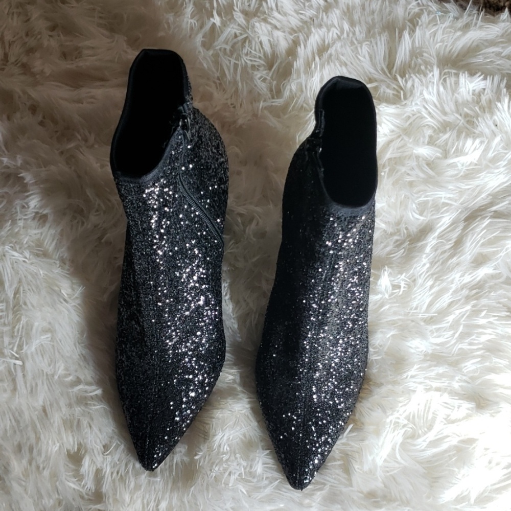 stretch glitter boots
